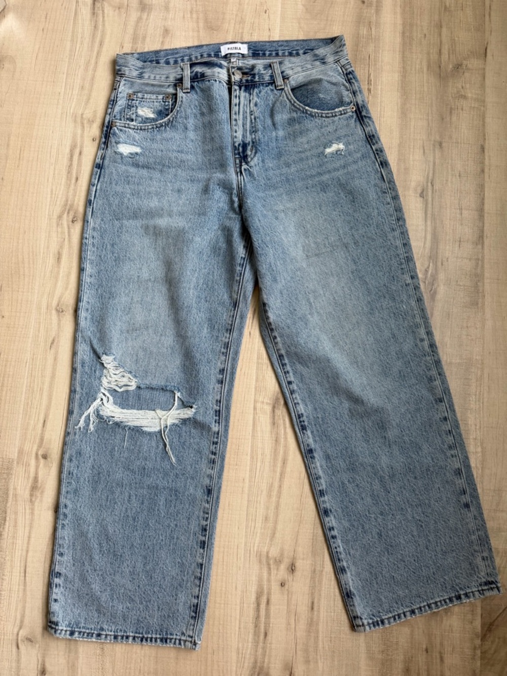 Pistola Light Blue Washed Denim Jeans